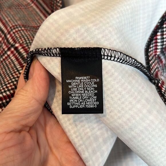 Liz Claiborne szXL red white blue sleeveless sheath ruffle detail on side EUC - Picture 11 of 11